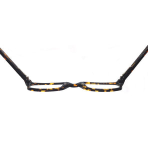 Laura Fairy Classic  Acetate Glasses Frame Men Demi Pattern Eyeglasses Oculos de grau masculino