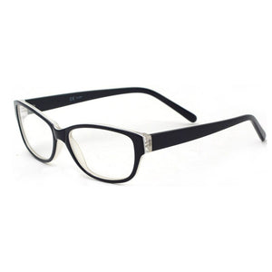Laura Fairy Montature per occhiali Viola Nero Colore Acetato Montature per occhiali ottici Uomo Donna LF079