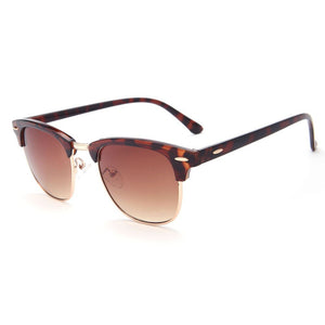 Laura Fairy Men Outdoor Club Sunglasses Metal Frame Plastic Wrap UV400 Cool Sun Glasses Masculino