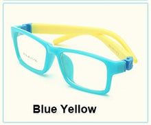 Load image into Gallery viewer, Laura Fairy Functional Brand Children Spectacles Frame Glasses Removable Hinge Arm Color Block Glasses Transparent oculos grau