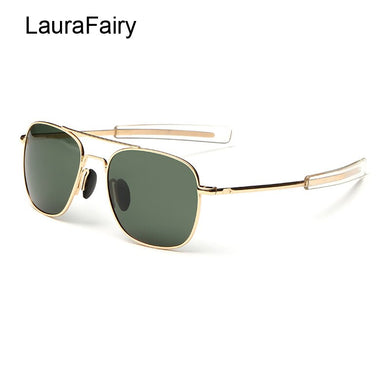 LauraFairy Men Classic Design Pilot Sunglasses Twin-Beams Coating Mirrored Sunglasses Mens Glasses Eyewear A285
