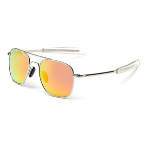 LauraFairy Men Classic Design Pilot Sunglasses Twin-Beams Coating Mirrored Sunglasses Mens Glasses Eyewear A285