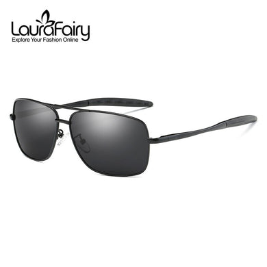 LauraFairy Men's Polarized Pilot Sunglasses Mirrored Sunglass Men Night Vision Glasses for Driving oculos de sol masculino 0925
