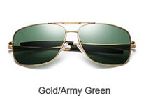 LauraFairy Men's Polarized Pilot Sunglasses Mirrored Sunglass Men Night Vision Glasses for Driving oculos de sol masculino 0925