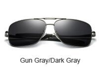 LauraFairy Men's Polarized Pilot Sunglasses Mirrored Sunglass Men Night Vision Glasses for Driving oculos de sol masculino 0925