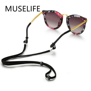 Leather Design High Elasticity Sunglasses Lanyard Strap Necklace Eyeglass Glasses Chain Cord Reading Glasses Strap Decoratio