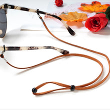 Load image into Gallery viewer, Leather Design High Elasticity Sunglasses Lanyard Strap Necklace Eyeglass Glasses Chain Cord Reading Glasses Strap Decoratio