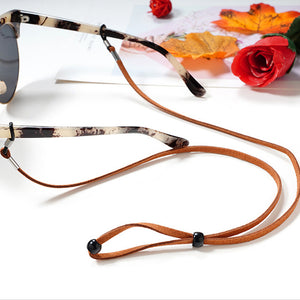 Leather Design High Elasticity Sunglasses Lanyard Strap Necklace Eyeglass Glasses Chain Cord Reading Glasses Strap Decoratio