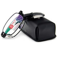 Load image into Gallery viewer, Leesbril Folding Presbyopic Glasses Reading  Ultra Light With Belt Portable Case +1.0 +1.5 +2.0 +2.5 +3.0 +3.5 +4.0