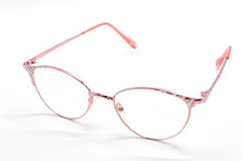 Load image into Gallery viewer, Leesbril [reading Glasses With Case ]cat Eye Alloy Super Light Multilayer Coated Lens Ladies Women +1 +1.5 +2 +2.5 +3+3.5+4