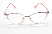 Load image into Gallery viewer, Leesbril [reading Glasses With Case ]cat Eye Alloy Super Light Multilayer Coated Lens Ladies Women +1 +1.5 +2 +2.5 +3+3.5+4