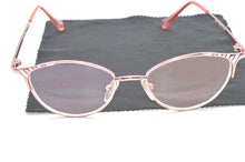 Load image into Gallery viewer, Leesbril [reading Glasses With Case ]cat Eye Alloy Super Light Multilayer Coated Lens Ladies Women +1 +1.5 +2 +2.5 +3+3.5+4