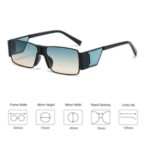 Leg Special Design Men Sunglasses 2023 Vintage Male Square Sun Glasses Women  Shades Eyewear Gafas De Sol