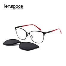 Load image into Gallery viewer, Lenspace Polarized Round Sunglasses Women Magnetic Clip On Glasses Optical Stainless Accessories for Men Eyeglasses Frames