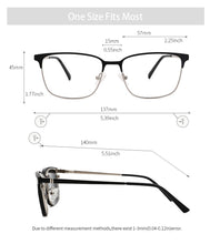 Carica l&#39;immagine nel visualizzatore di Gallery, Lenspace Polarized Square Sunglasses Women Magnetic Clip On Glasses Optical Stainless Accessories for Men Eyeglasses Frames