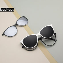 Load image into Gallery viewer, Lenspace Polarized Sunglasses Women 3 In 1 Magnetic Clip On Glasses TR90 Optical Prescription Eyewear  3173-1