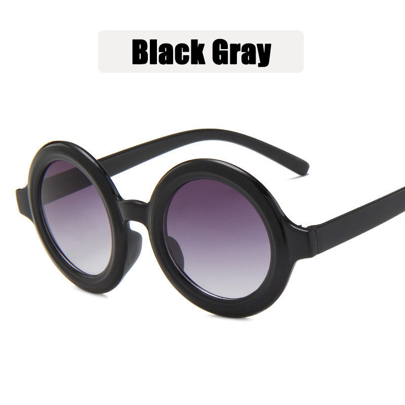 LeonLion 2023 Korean Round Children's Sunglasses Small Oval Sun Glasses for Boys/Girls Cute Glasses Retro Gafas De Sol Mujer