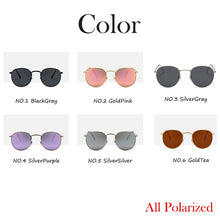 Load image into Gallery viewer, LeonLion 2023 100% Polarizd Sunglasses Women/Men Brand Designer Round Glasses Lady Mirror Sun Glasses Drive Oculos De Sol Gafas