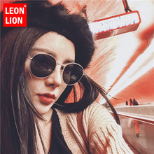 Load image into Gallery viewer, LeonLion 2023 Alloy Sunglasses Women/Men Brand Designer  Glasses Lady Round Sun Glasses Street Beat Oculos De Sol Gafas