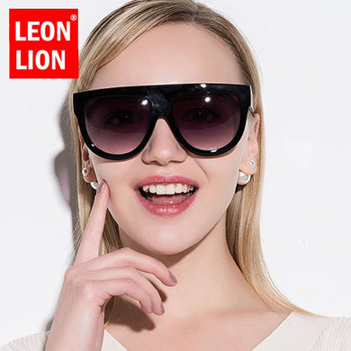 LeonLion 2023 Big Frame Leopard Sunglasses Women/Men Candy Lens Ladies Sun Glasses Classic Retro Outdoor Oculos De Sol Gafas