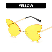 Load image into Gallery viewer, LeonLion 2023 Butterfly Retro Sunglasses Women Oversized Glasses Women Vintage Eyeglasses Women Rimless Oculos De Sol Feminino