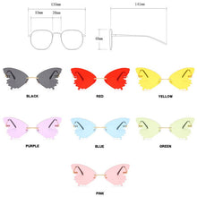 Load image into Gallery viewer, LeonLion 2023 Butterfly Retro Sunglasses Women Oversized Glasses Women Vintage Eyeglasses Women Rimless Oculos De Sol Feminino