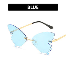 Load image into Gallery viewer, LeonLion 2023 Butterfly Retro Sunglasses Women Oversized Glasses Women Vintage Eyeglasses Women Rimless Oculos De Sol Feminino