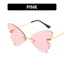 Load image into Gallery viewer, LeonLion 2023 Butterfly Retro Sunglasses Women Oversized Glasses Women Vintage Eyeglasses Women Rimless Oculos De Sol Feminino