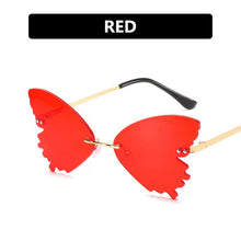 Load image into Gallery viewer, LeonLion 2023 Butterfly Retro Sunglasses Women Oversized Glasses Women Vintage Eyeglasses Women Rimless Oculos De Sol Feminino