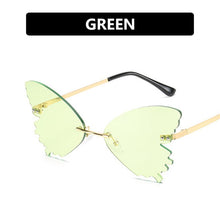 Load image into Gallery viewer, LeonLion 2023 Butterfly Retro Sunglasses Women Oversized Glasses Women Vintage Eyeglasses Women Rimless Oculos De Sol Feminino