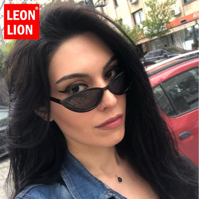 LeonLion 2023 Cat Eye Sunglasses Women Vintage Small Frame Eyewear Women/Men  Brand Glasses Women Gafas De Sol Hombre