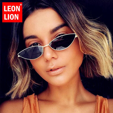 LeonLion 2023 Cateye Retro Sunglasses Women Vintage Eyewear For Women/Men Brand Designer Glasses Women Small Oculos De Sol UV400
