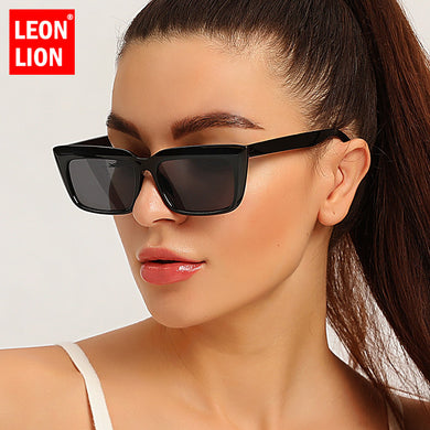 LeonLion 2023 Cateye Retro Women Sunglasses Vintage Glasses For Women/Men  Brand Eyeglasses Women Square Oculos De Sol