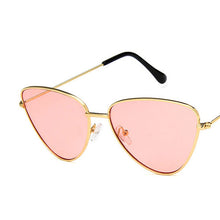 Load image into Gallery viewer, LeonLion 2023 Cateye Street Beat Sunglasses Women  Alloy Mirror Eyeglasses Vintage Outdoor Oculos De Sol Gafas UV400