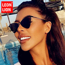 Load image into Gallery viewer, LeonLion 2023 Cateye Sunglasses Women  Brand Glasses For Women/Men Retro Eyeglasses Women Small Oculos De Sol Feminino