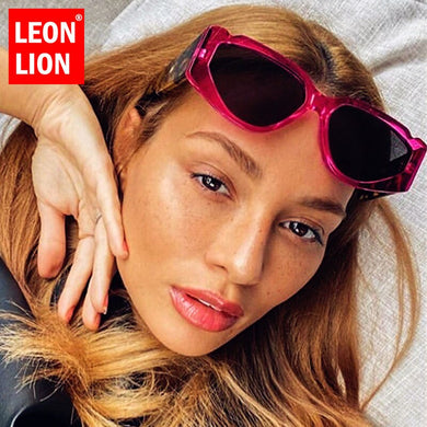 LeonLion 2023 Cateye Sunglasses Women  Cat Eye Women Glasses Brand Designer Eyeglasses For Women Classic Gafas De Sol