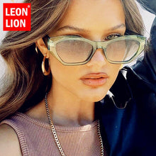 Carica l&#39;immagine nel visualizzatore di Gallery, LeonLion 2023 Cateye Women Sunglasses  Brand Glasses Women/Men Brand Designer Eyeglasses For Women/Men Small Frame Okulary