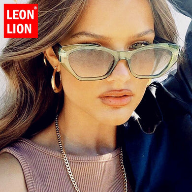 LeonLion 2023 Cateye Women Sunglasses  Brand Glasses Women/Men Brand Designer Eyeglasses For Women/Men Small Frame Okulary