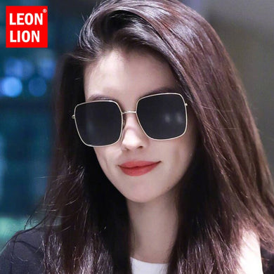 LeonLion 2023 Classic Vintage Gradient Sunglasses Women Brand Designer Eyeglasses For Men Shopping UV400 Oculos De Sol Feminino