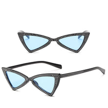 Load image into Gallery viewer, LeonLion 2023 Crystal Triangle Sunglasses Women Ocean Lens Classic Vintage Sun Glasses Outdoor UV400 Oculos De Sol Masculino