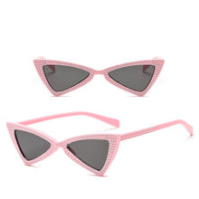 Load image into Gallery viewer, LeonLion 2023 Crystal Triangle Sunglasses Women Ocean Lens Classic Vintage Sun Glasses Outdoor UV400 Oculos De Sol Masculino