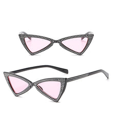 Load image into Gallery viewer, LeonLion 2023 Crystal Triangle Sunglasses Women Ocean Lens Classic Vintage Sun Glasses Outdoor UV400 Oculos De Sol Masculino