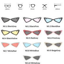 Load image into Gallery viewer, LeonLion 2023 Crystal Triangle Sunglasses Women Ocean Lens Classic Vintage Sun Glasses Outdoor UV400 Oculos De Sol Masculino