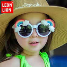 Load image into Gallery viewer, LeonLion 2023 Cute Retro Sunglasses Children Round Flower Eyeglasses Girls/Boys  Glasses Children Gafas De Sol Hombre