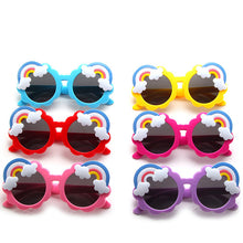 Load image into Gallery viewer, LeonLion 2023 Cute Retro Sunglasses Children Round Flower Eyeglasses Girls/Boys  Glasses Children Gafas De Sol Hombre