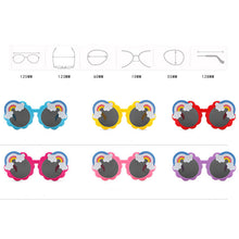 Load image into Gallery viewer, LeonLion 2023 Cute Retro Sunglasses Children Round Flower Eyeglasses Girls/Boys  Glasses Children Gafas De Sol Hombre