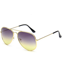 Load image into Gallery viewer, LeonLion 2023 Double Colors Gradient Sunglasses Women Alloy Mirror Glasses Lady Retro Metal Glasses Lunette De Soleil Femme