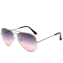 Load image into Gallery viewer, LeonLion 2023 Double Colors Gradient Sunglasses Women Alloy Mirror Glasses Lady Retro Metal Glasses Lunette De Soleil Femme