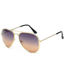 Load image into Gallery viewer, LeonLion 2023 Double Colors Gradient Sunglasses Women Alloy Mirror Glasses Lady Retro Metal Glasses Lunette De Soleil Femme