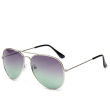 Load image into Gallery viewer, LeonLion 2023 Double Colors Gradient Sunglasses Women Alloy Mirror Glasses Lady Retro Metal Glasses Lunette De Soleil Femme